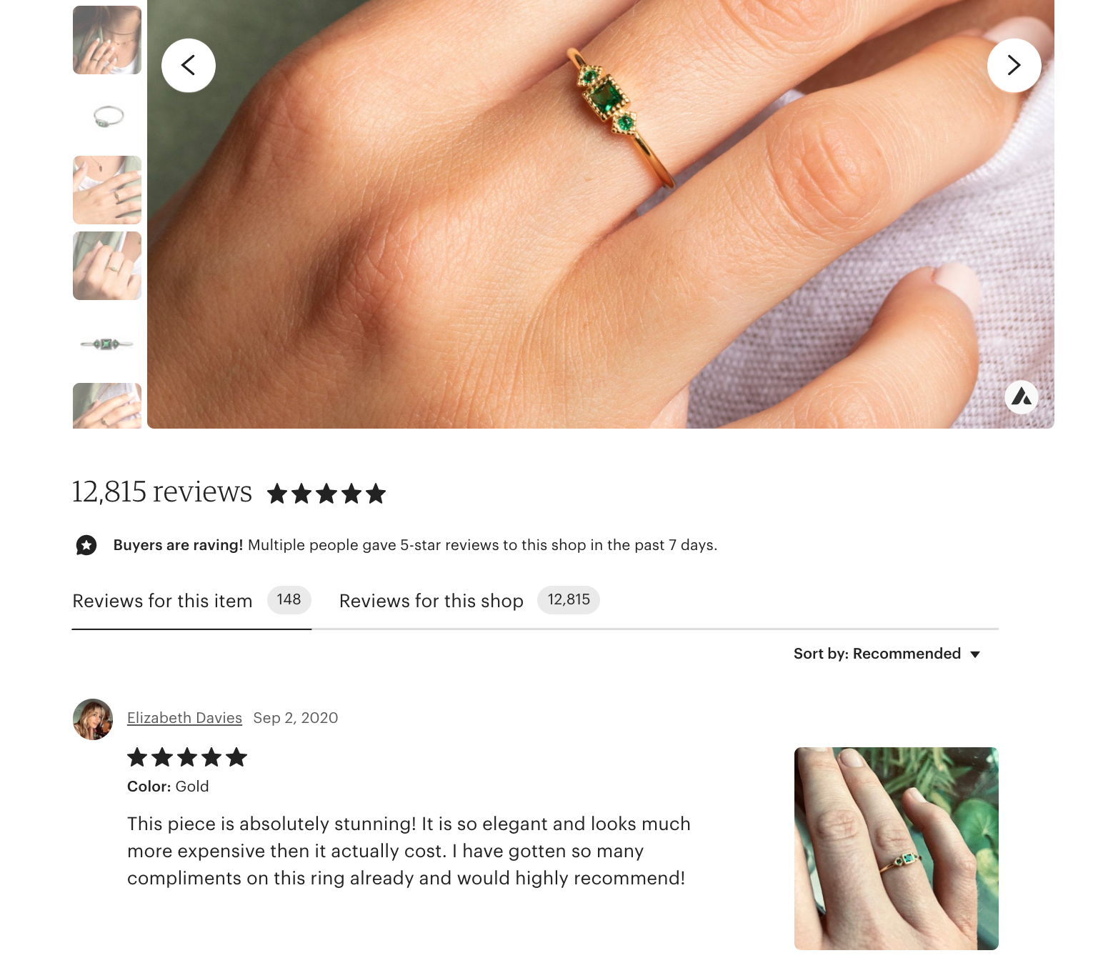 Analyze Etsy Reviews